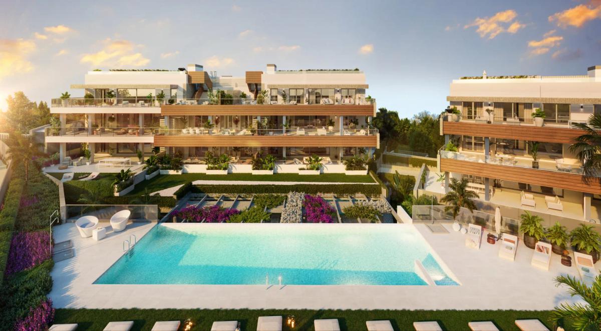 Imagen 1 de 96 apartamentos modernos con Club social y SPA en Marbella