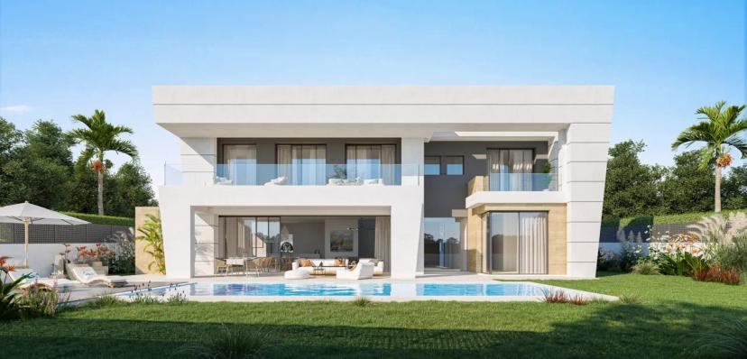 Villa Moderna en Construcción con Acceso Autovía, Colegios y Playas en Marbella image 0