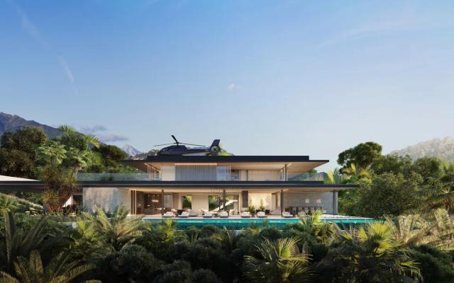 Imagen 5 de Villa de lujo con piscina infinity y amplios espacios verdes en El Madroñal, Marbella