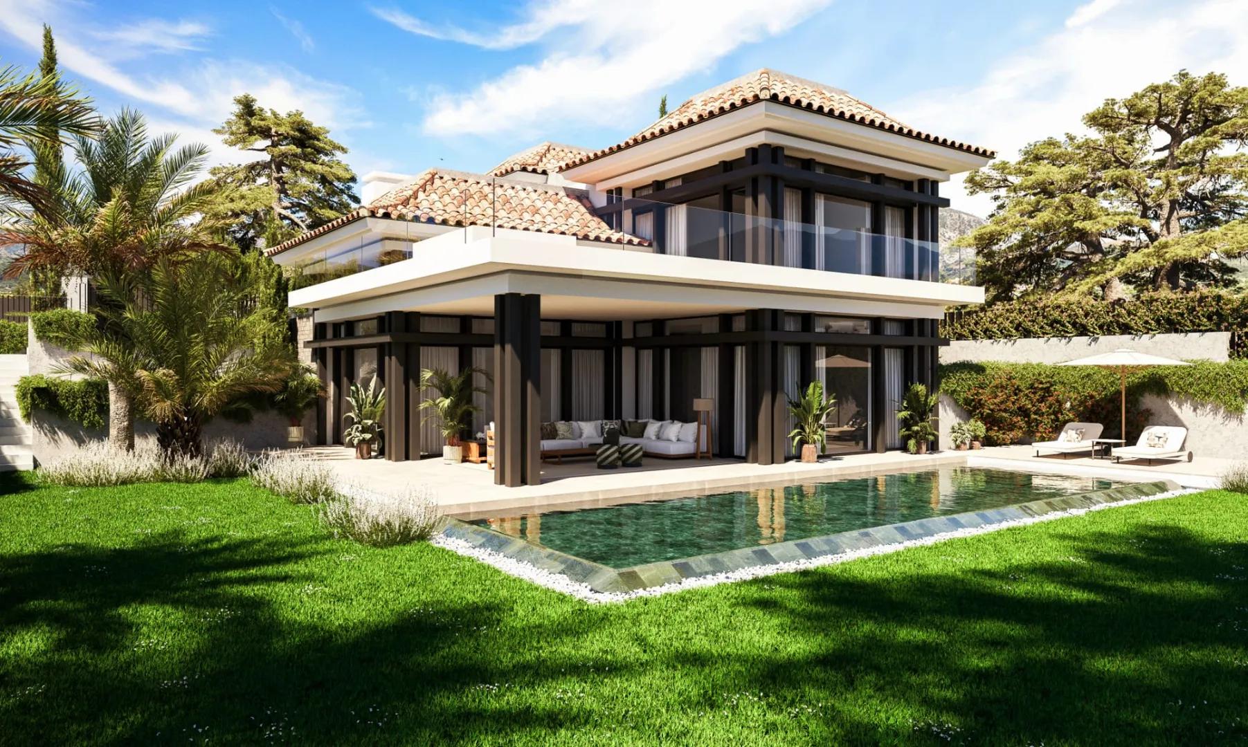 Luxury villa under construction in Marbella